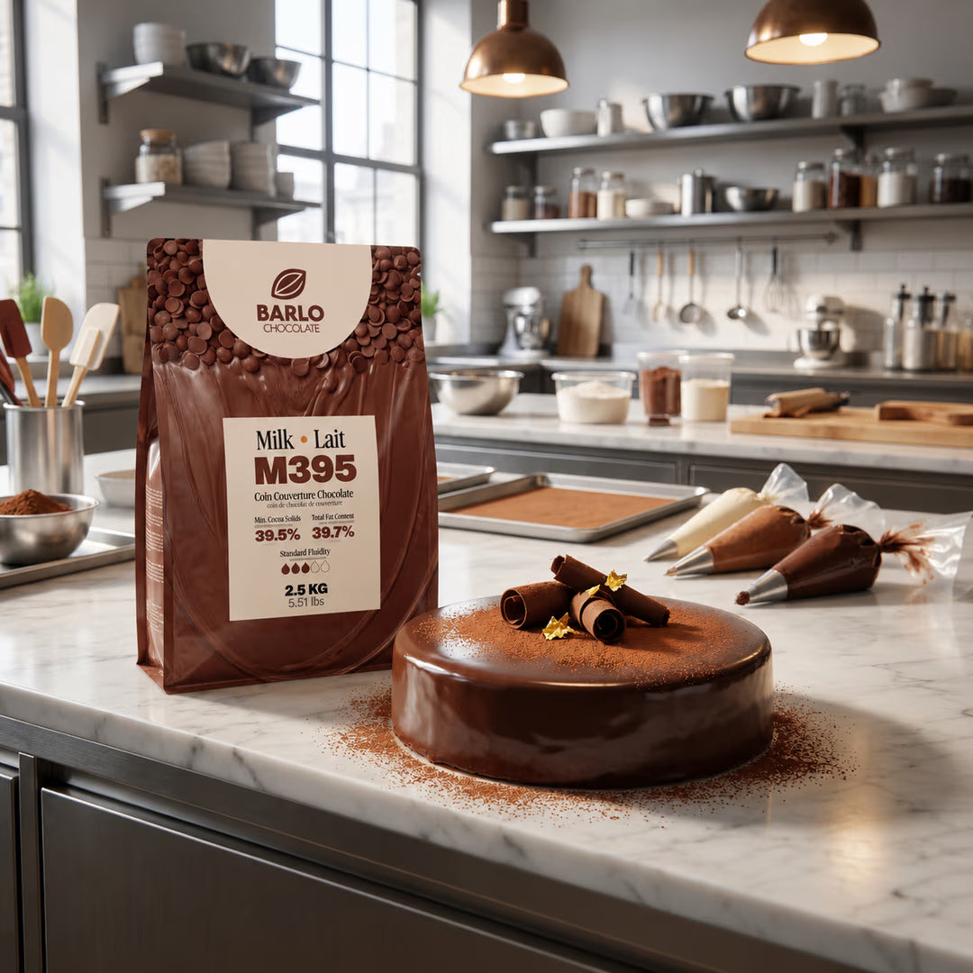 Barlo Milk Couverture Coin Chocolate 39.5% 2.5 KG #M395