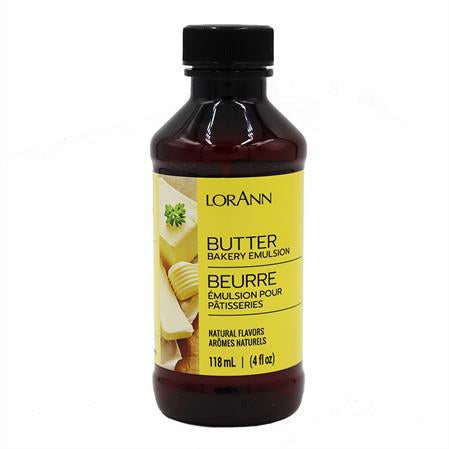 LorAnn Oils Butter (Natural), Bakery Emulsion   - 4 OZ #0752-0805 **BBD June 2024** - Papagino Foods Inc.