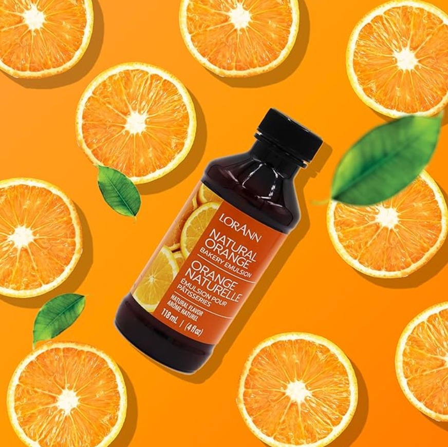LorAnn Oils Orange (Natural), Bakery Emulsion   - 4 OZ   #0760-0806B - Papagino Foods Inc.