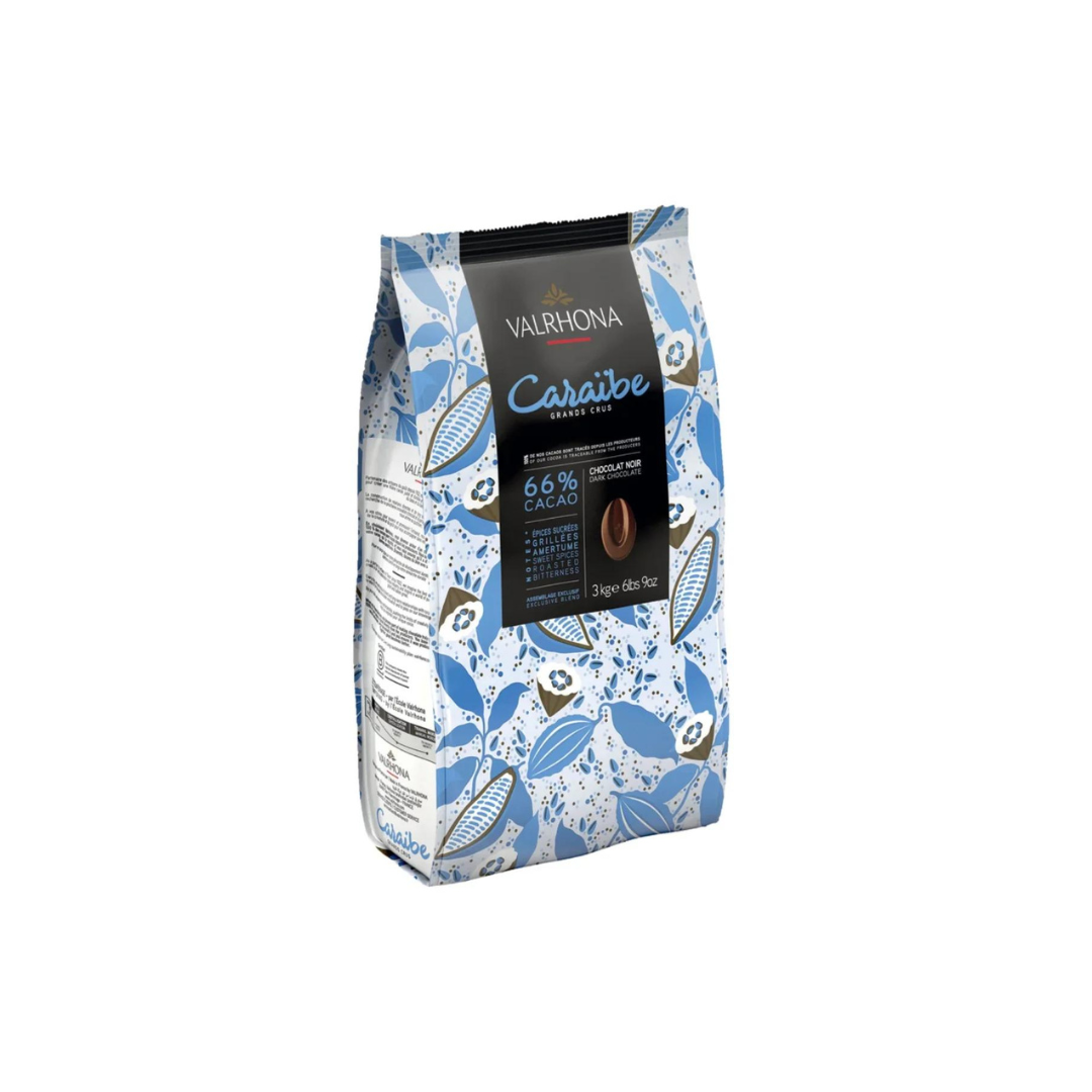 Valrhona Caraibe 66% Dark Semi Sweet  - Pickup Only OR Shipping At Your Own Risk. - Papagino Foods Inc.