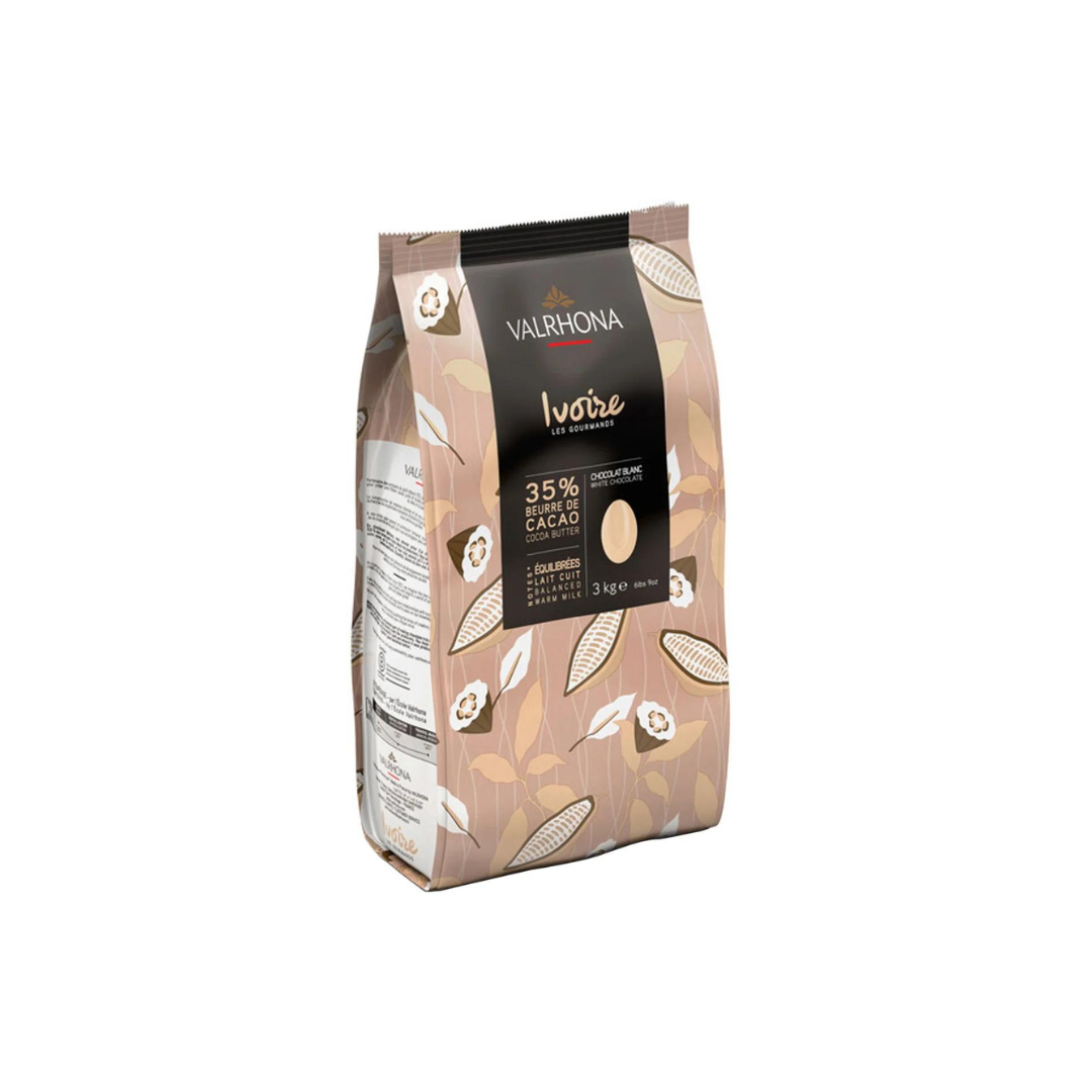 Valrhona Ivoire 35% White Chocolate  - Pickup Only OR Shipping At Your Own Risk. - Papagino Foods Inc.
