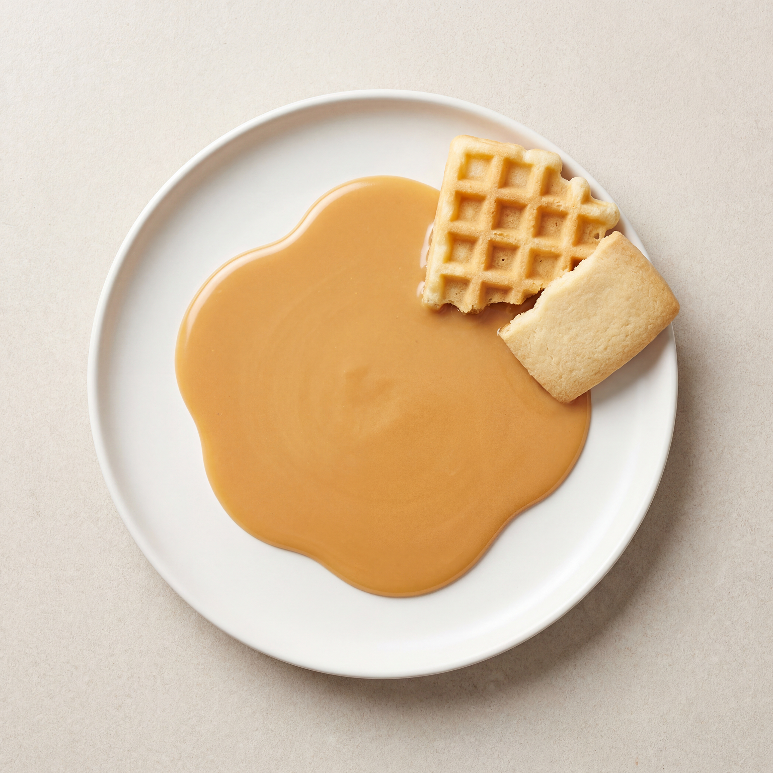 Papagino Foods Inc. Barlo Caramel Gourmet Sauce 800g in a jar, showcasing rich caramel texture and smooth consistency.