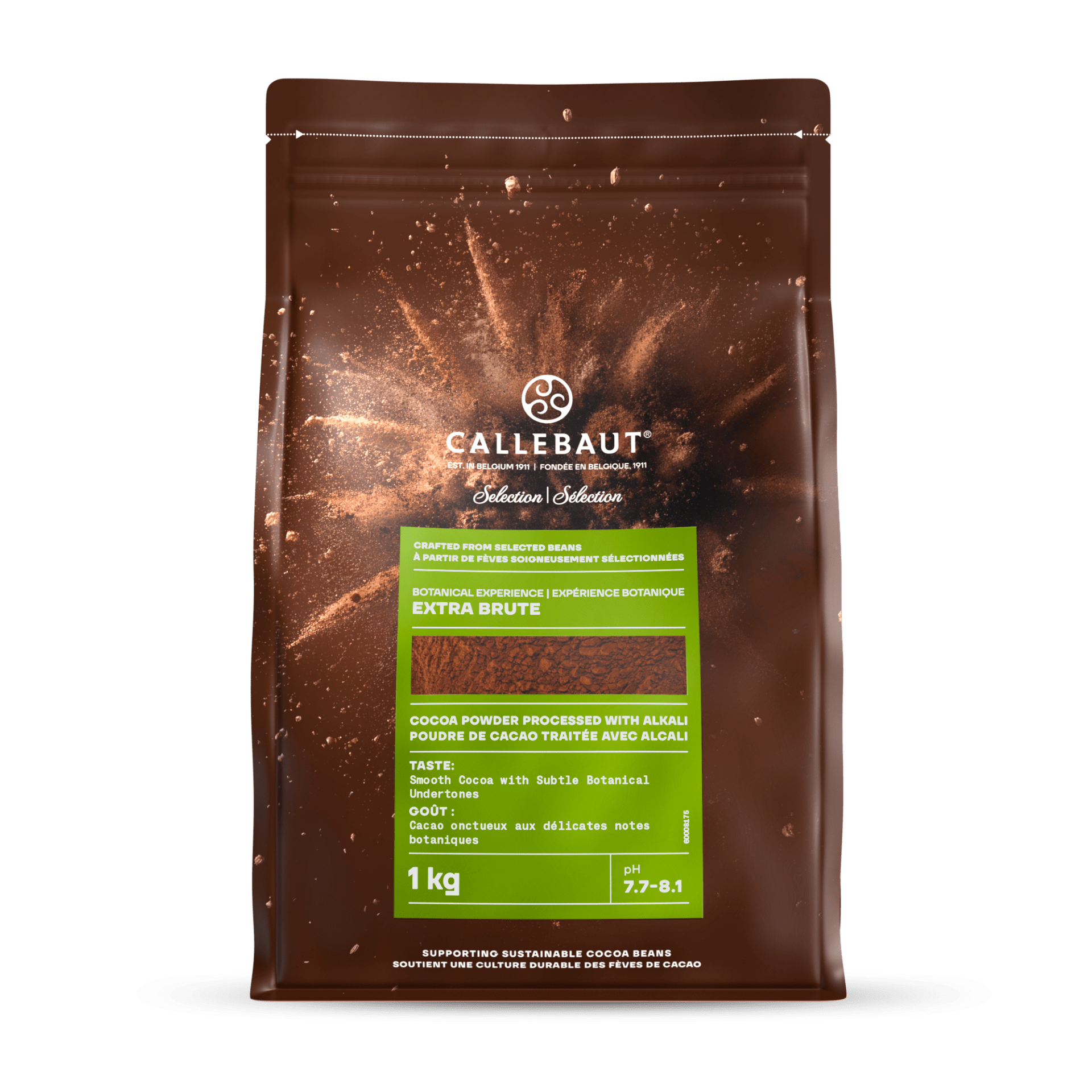 Callebaut Selection Botanical Extra Brute 100% Cocoa - Papagino Foods Inc. 