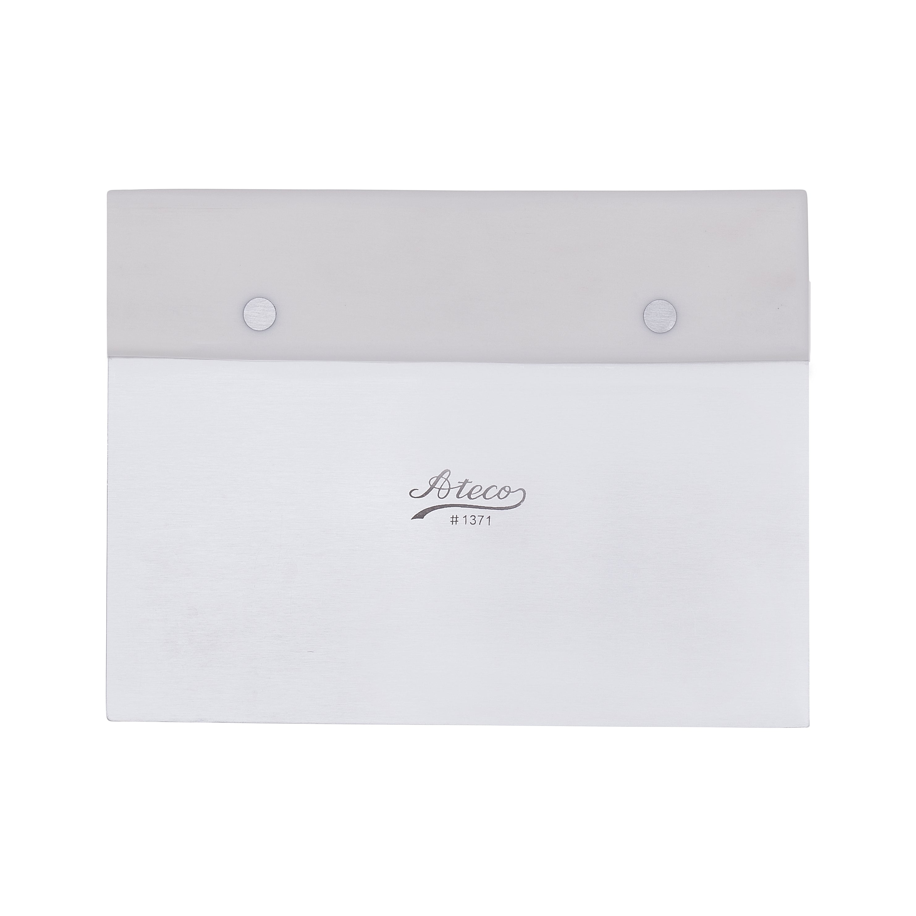Ateco Bench Scraper with White POM Handle #1371 - Papagino Foods Inc.