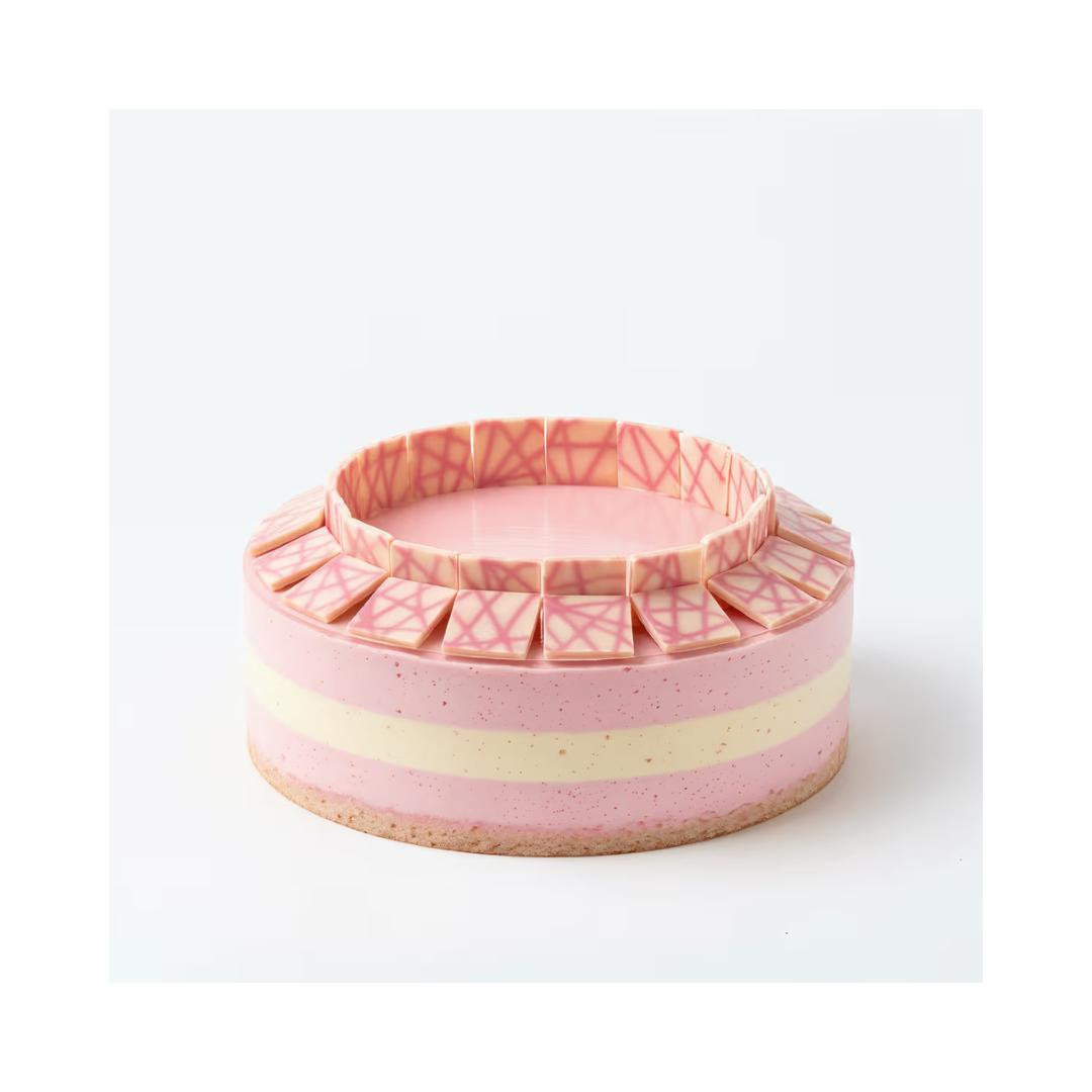 Barlo Pink Patterned Square 1.2 Kg 350 pcs - Papagino Foods Inc. 