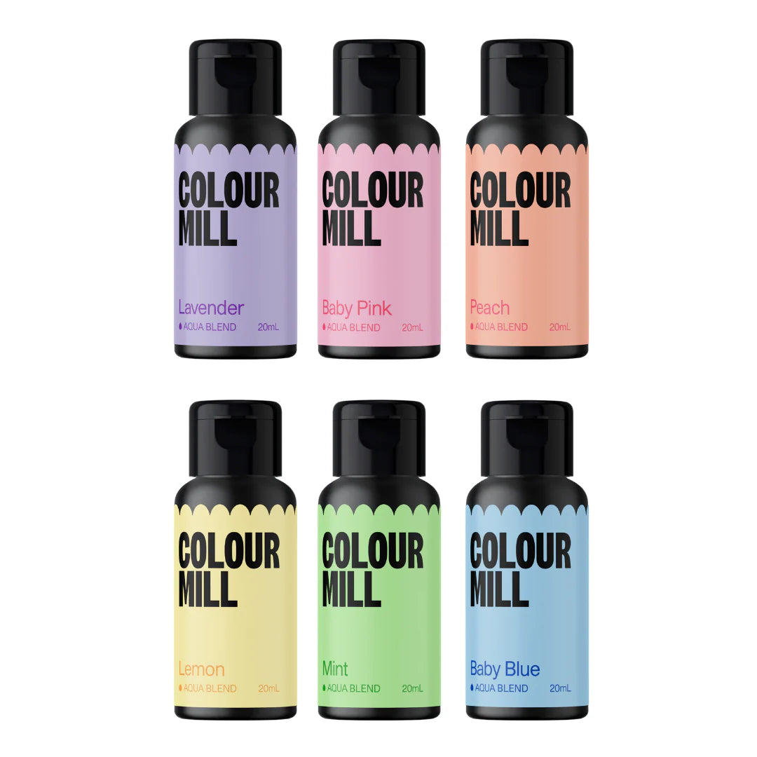 Colour Mill Aqua Blend Colouring 20ml Pastel Pack - Papagino Foods Inc. 