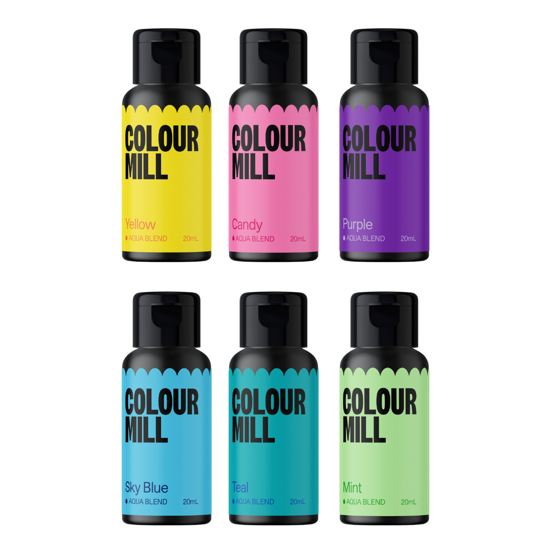Colour Mill Aqua Blend Colouring 20ml Pool Party Pack - Papagino Foods Inc. 