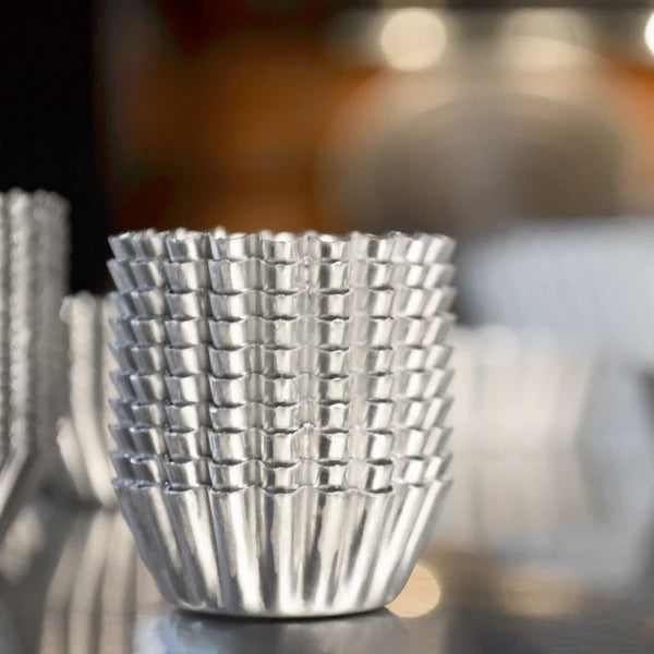 Fat Daddio, Natural Aluminum Mini Tartlet Pans 2 1/2 x 3/4 in (PMTH-25) - Papagino Foods Inc.