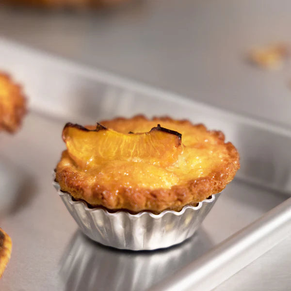 Fat Daddio, Natural Aluminum Mini Tartlet Pans 2 1/2 x 3/4 in (PMTH-25) - Papagino Foods Inc.
