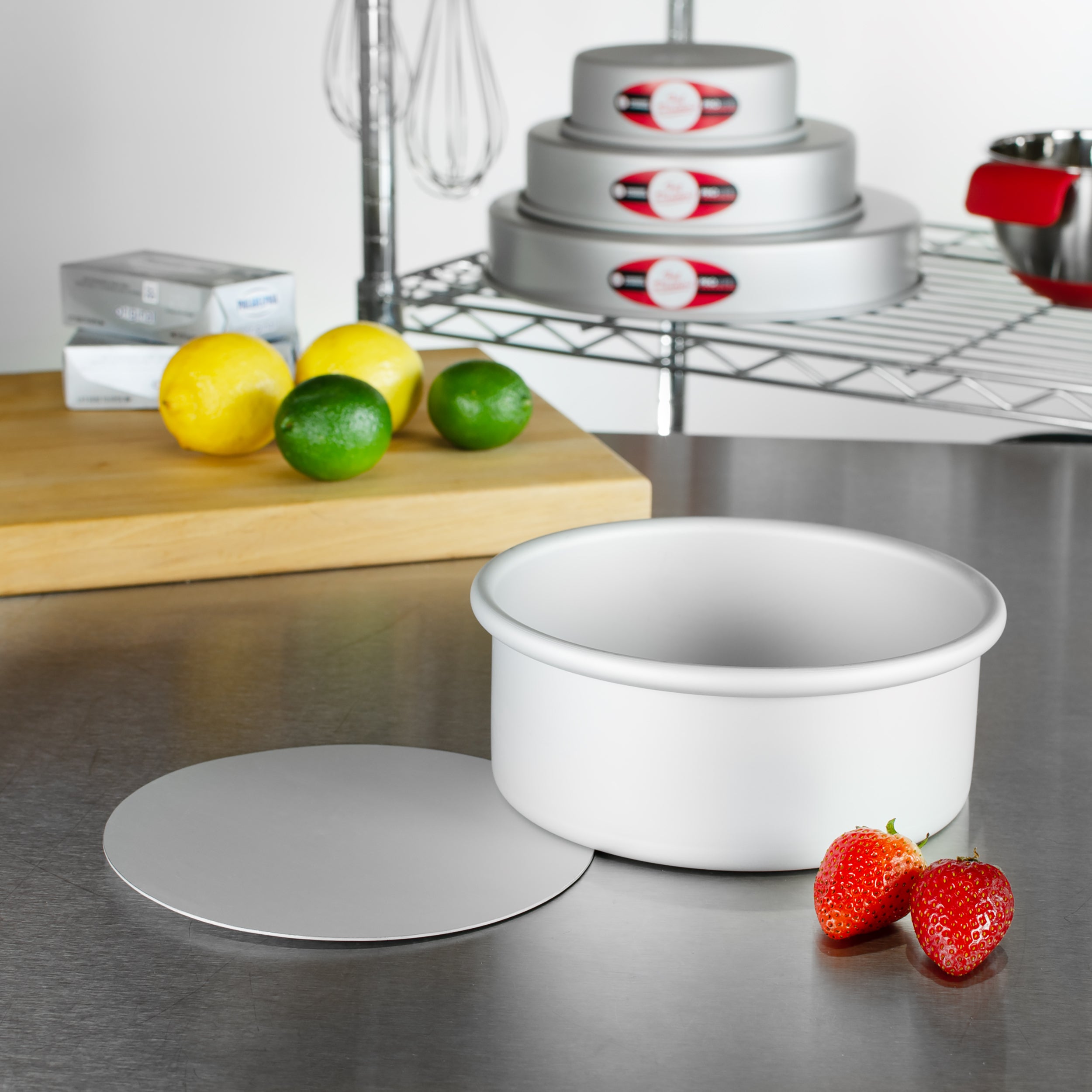 Fat Daddio, Round Removable Bottom Pan, 7 in x 3 in (#PCC-73) - Papagino Foods Inc.