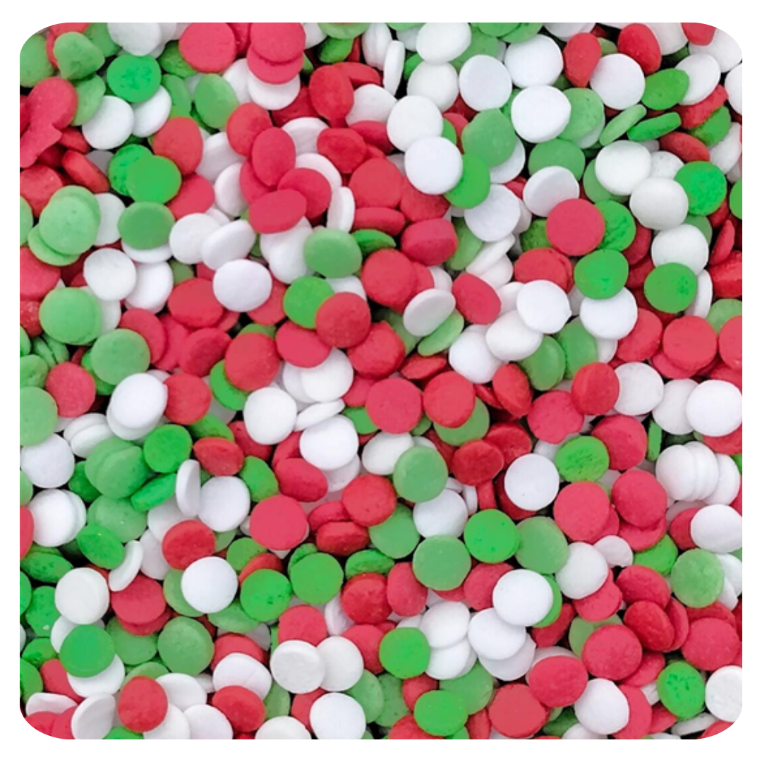 Holiday Cheer Confetti Cut Dough 100g (3.5 oz) Sprinkles d'Art - Papagino Foods Inc.