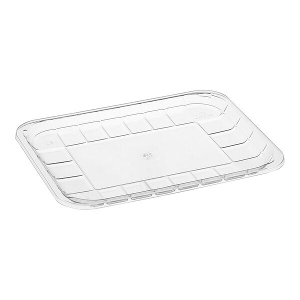 HQ 4D Clear Heavy Plastic Tray - Size - 9.05" x 7.08" x 1.18" – 500 pcs - Papagino Foods Inc. 