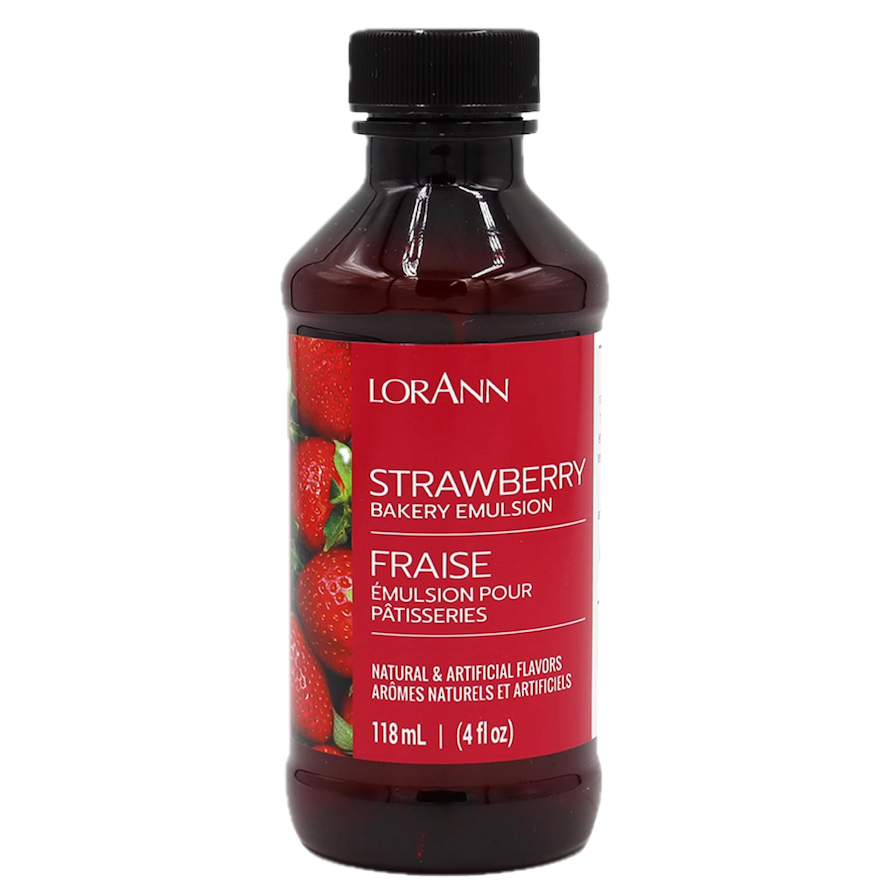 LorAnn Strawberry, Bakery Emulsion   - 4 OZ   #0768-0800 - Papagino Foods Inc.