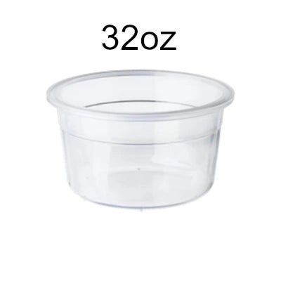 Maple Leaf 32oz Clear Deli Containers – H2832 – 500 pcs - Papagino Foods Inc. 