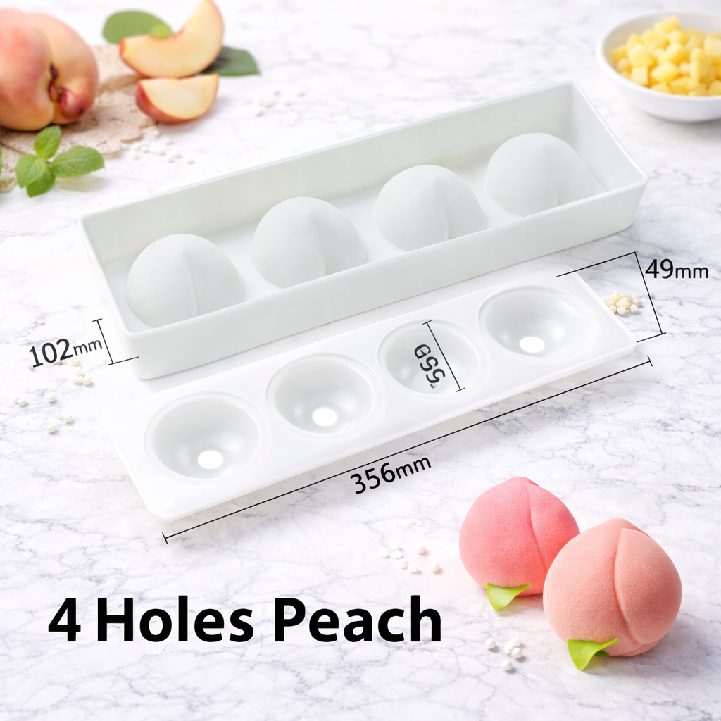Peach Mold (4 Cavities) - Papagino Foods Inc. 