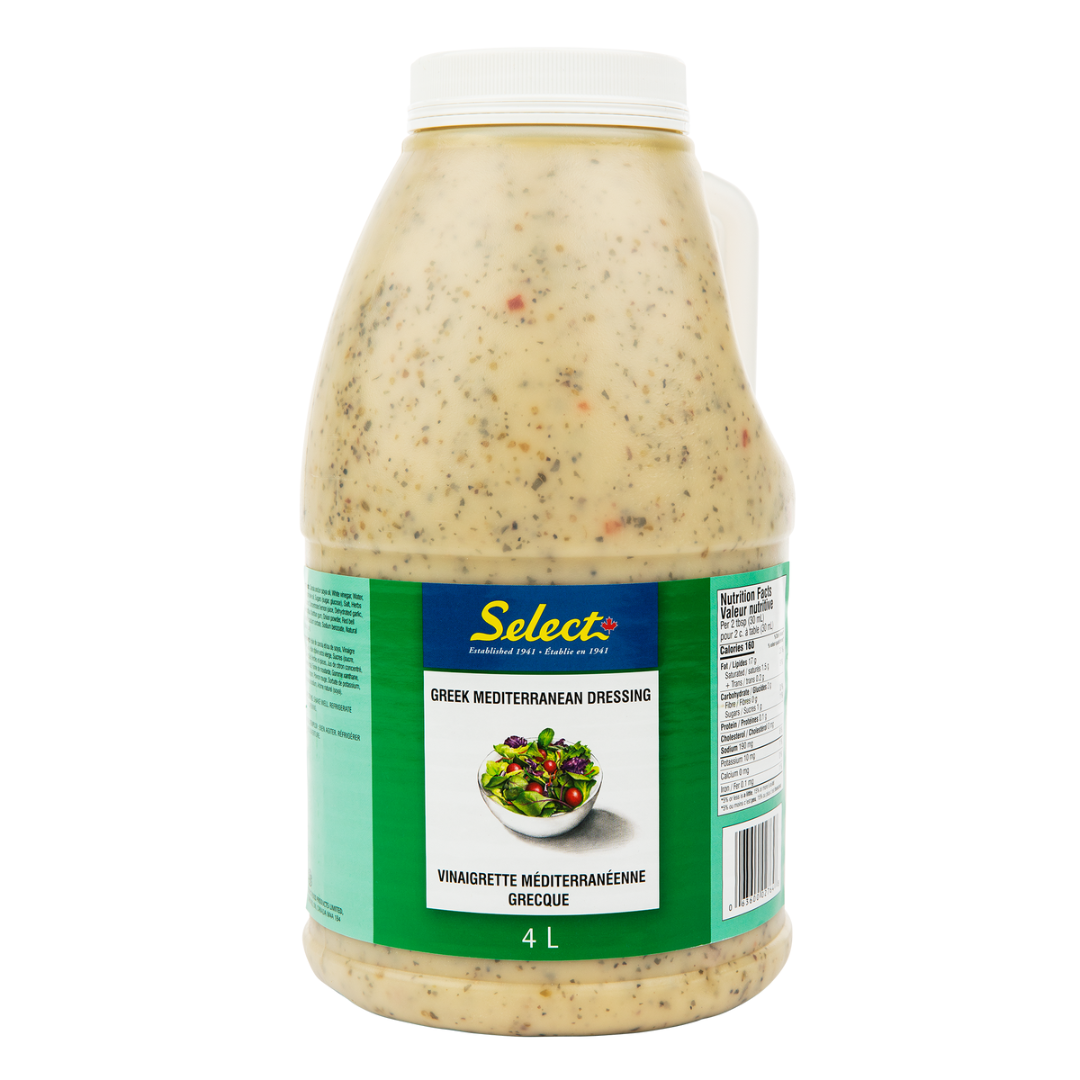 Select - Greek Mediterranean Dressing 4 L - Papagino Foods Inc. 