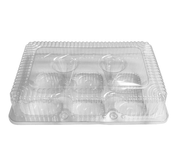 Vespa Regular Muffin Container 8.5 × 5.8 × 2.5"– 500 pcs - Papagino Foods Inc. 