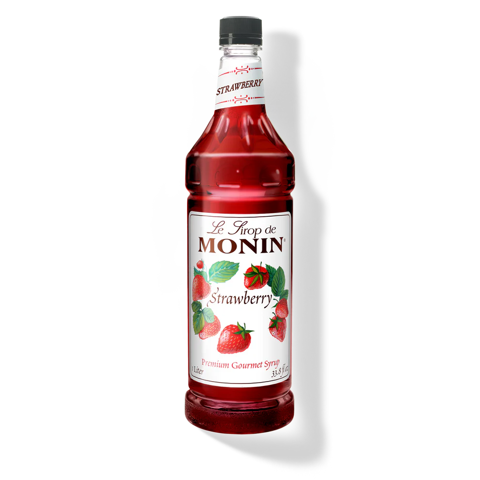 Monin Strawberry Premium Syrup PET - Papagino Foods Inc. 