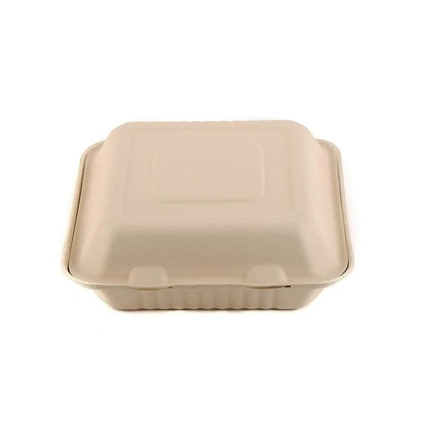 Chartland 9x9 Brown Bagasse Food Containers - Papagino Foods Inc. 