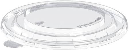 Ecogate 43oz Clear Plastic Bowl Lid - Papagino Foods Inc. 