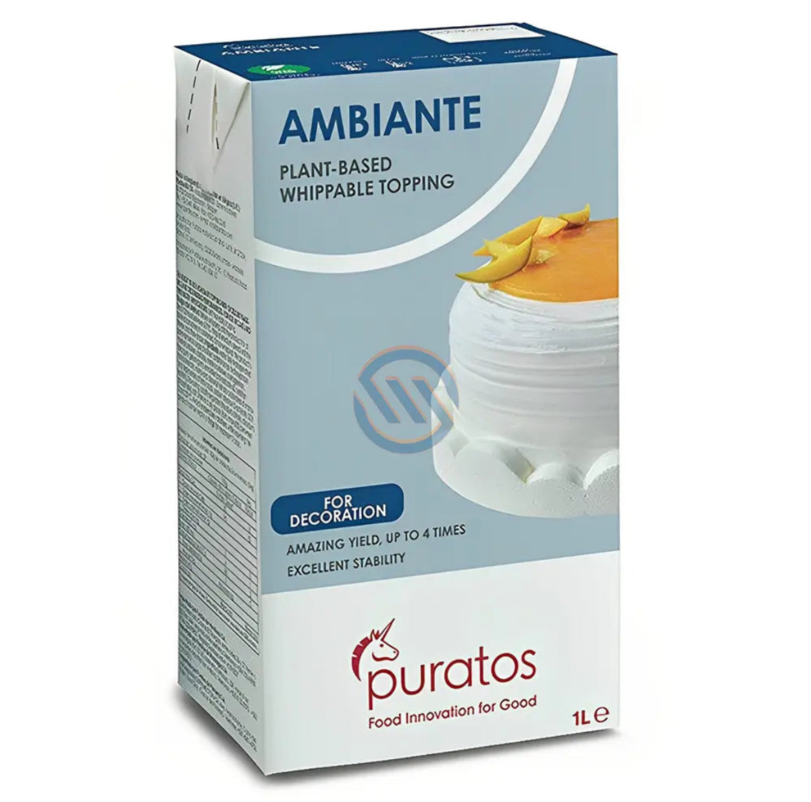 Puratos Ambiante Non Dairy Cream Whip Topping (PICKUP ONLY) - Papagino Foods Inc.