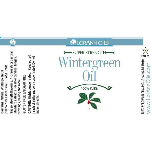 LorAnn Oils Wintergreen Flavor, Natural - 1 OZ