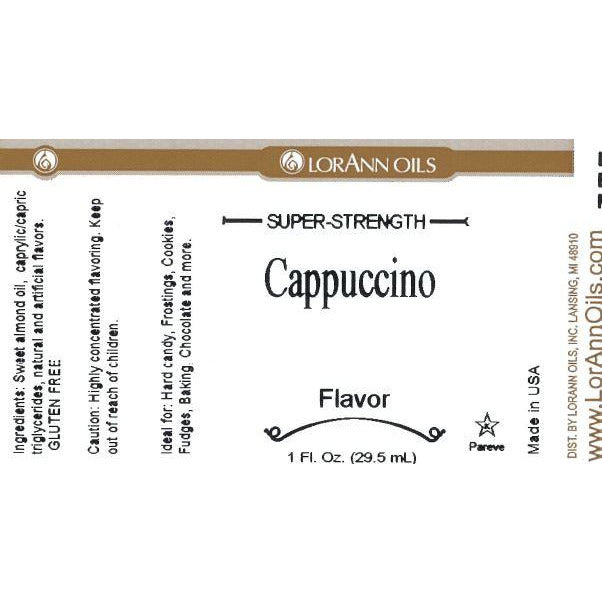 LorAnn Oils Cappuccino Flavor  - 1 OZ