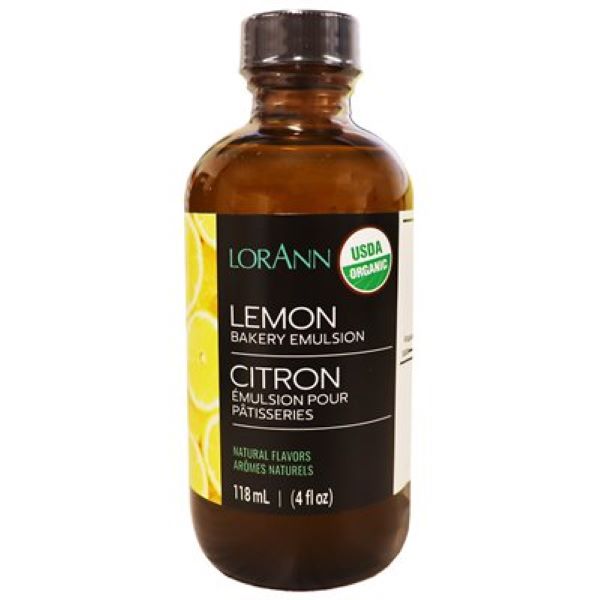 LorAnn Oils Organic Lemon Bakery Emulsion 4 oz.