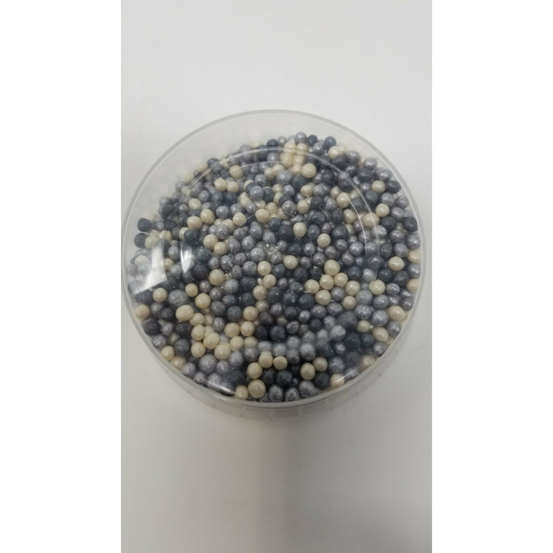 Silver Chocolate Crispy Pearls Repacked 110 grams - Pickup Only OR Shipping At Your Own Risk.
