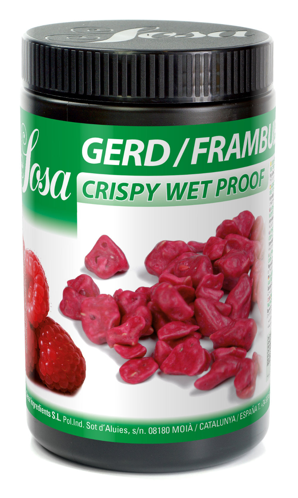 SOSA Raspberry Crispy Wet-Proof (400g) - Papagino Foods Inc.