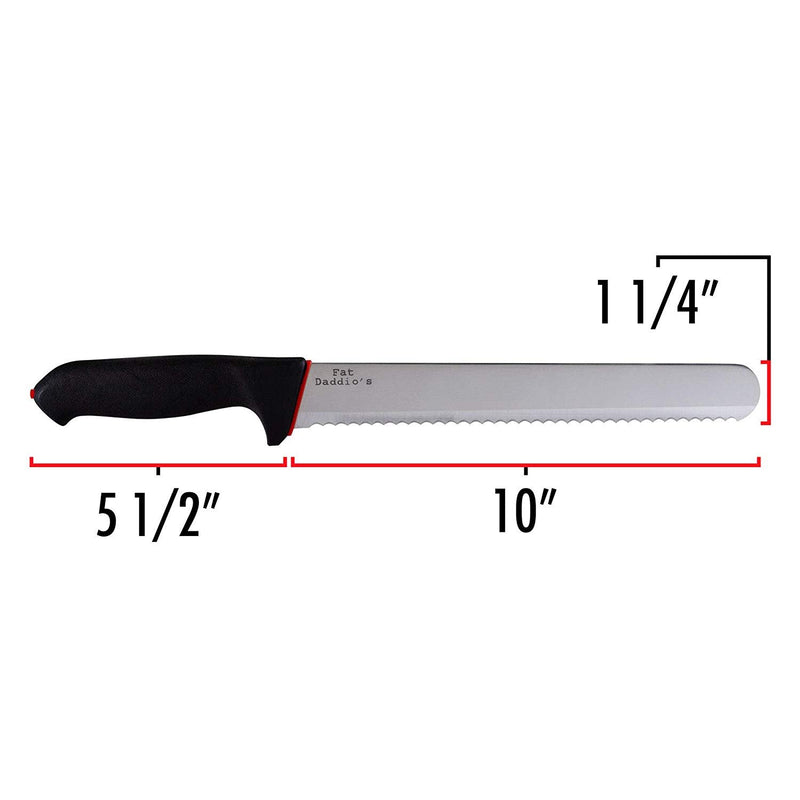 Fat Daddio,Stainless Steel, Cake Slicer/Bread Knife, 10 in