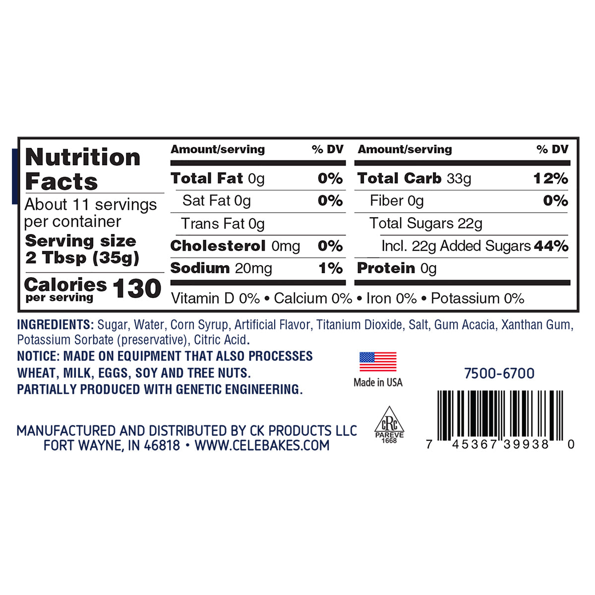 Celebakes Ready to Use Royal Icing, 14 oz - Papagino Foods Inc.