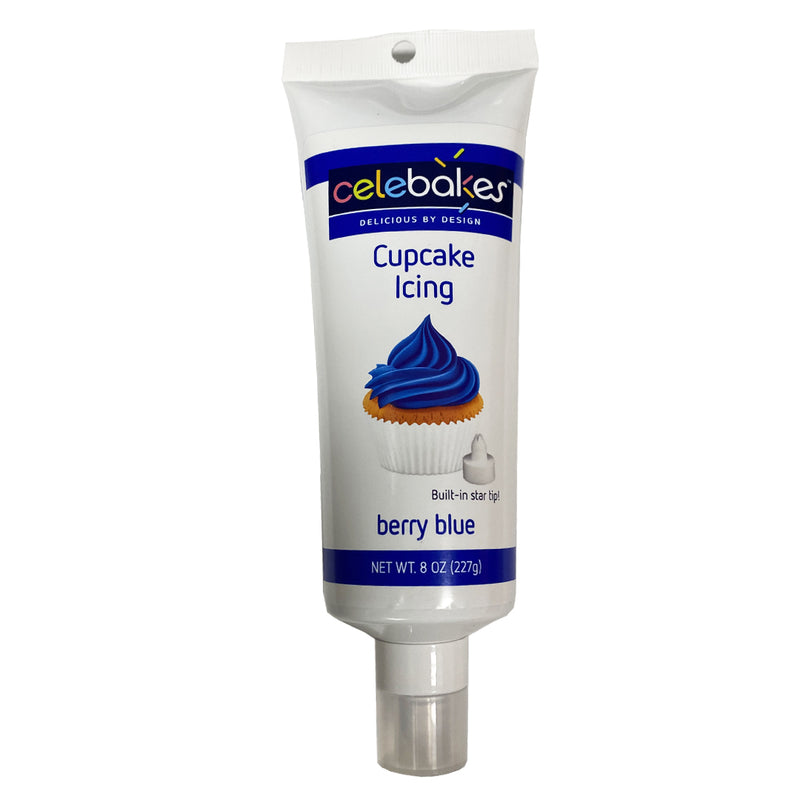 Celebakes Berry Blue Cupcake Icing, 8 oz. [7500-69100]