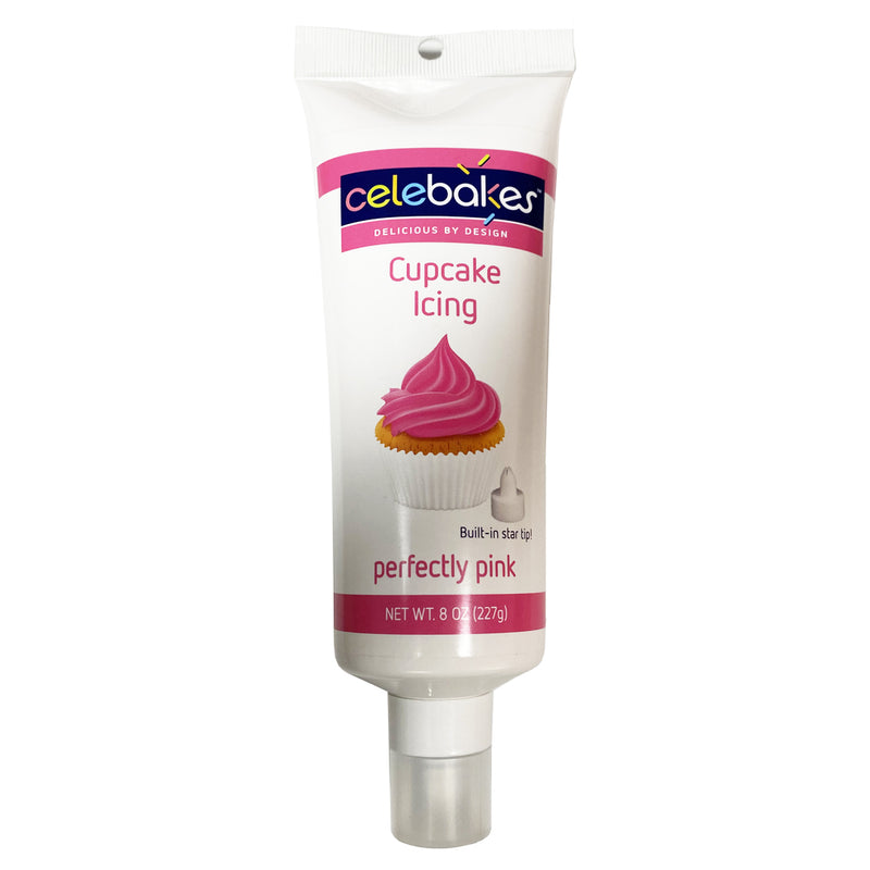 Celebakes Perfectly Pink Cupcake Icing, 8 oz. [7500-69104]