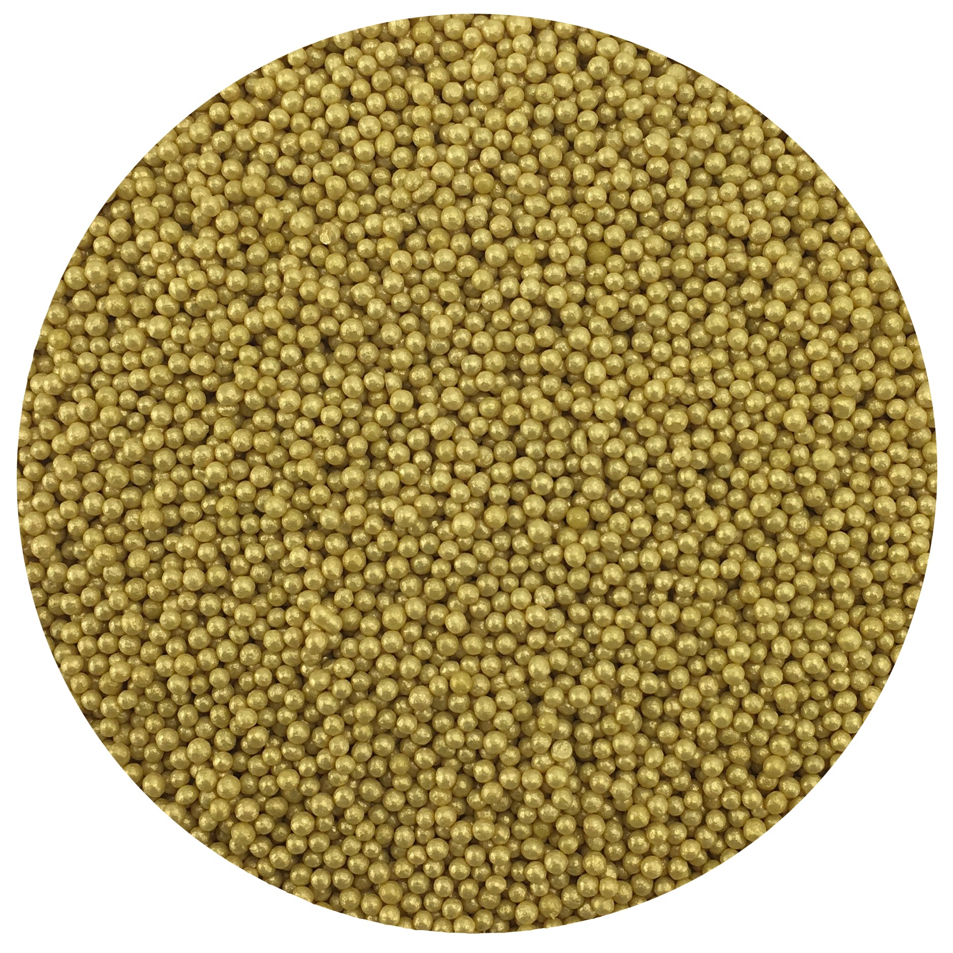 Gold Shimmering Nonpareils, 16 oz - Papagino Foods Inc.