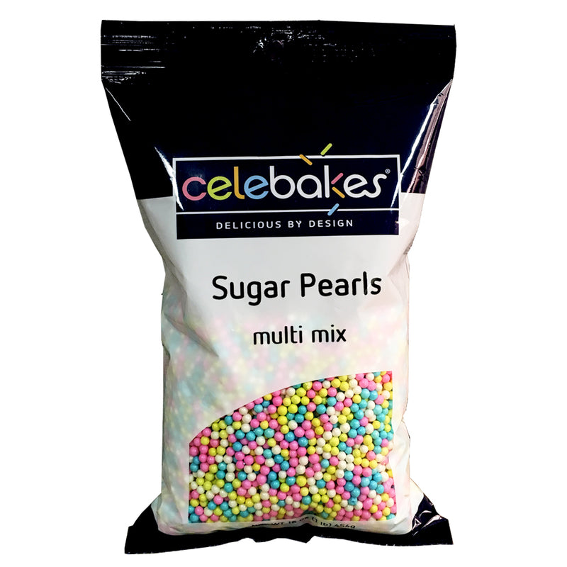 Pastel Multi Mix 3-4 mm Sugar Pearls, 16 oz.