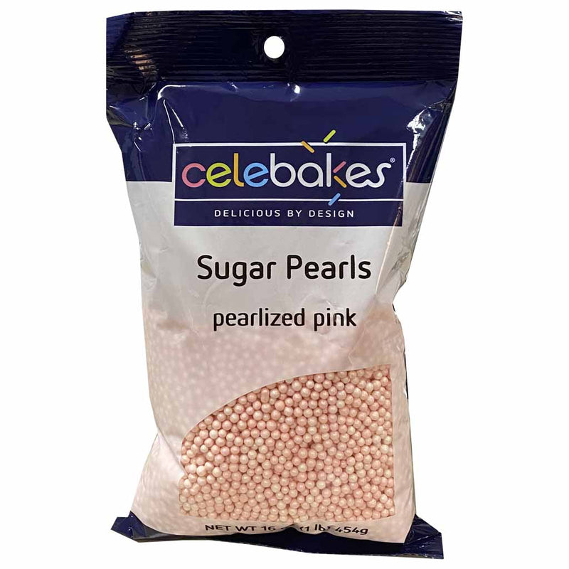 Pearlized Pink Sugar Pearls 3-4mm, 16 oz. Product