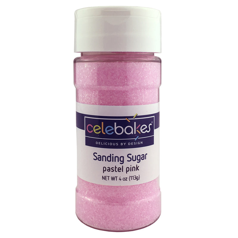 Celebakes Pastel Pink Sanding Sugar, 4 oz. Product