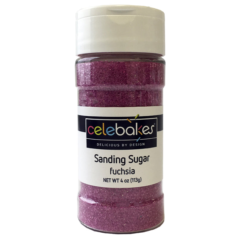 Celebakes Fuchsia Sanding Sugar, 4 oz. Product