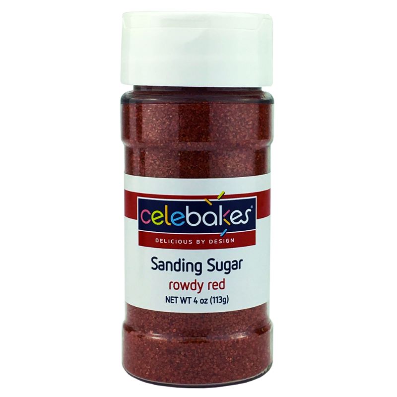 Rowdy Red Sanding Sugar, 4 oz