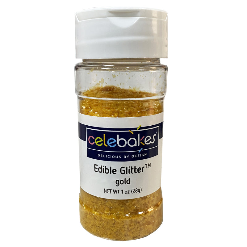 Celebakes Gold Edible Glitter, 1 oz. Product
