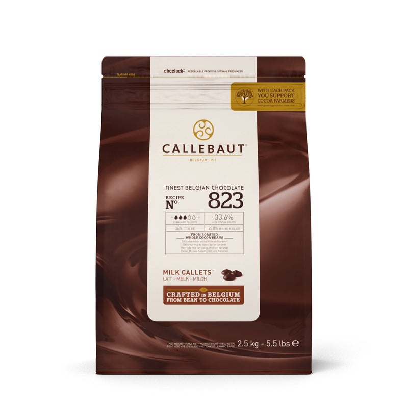 Callebaut Finest Belgian Milk Chocolate 823 2.5 kg **BBD Jan. 2025**