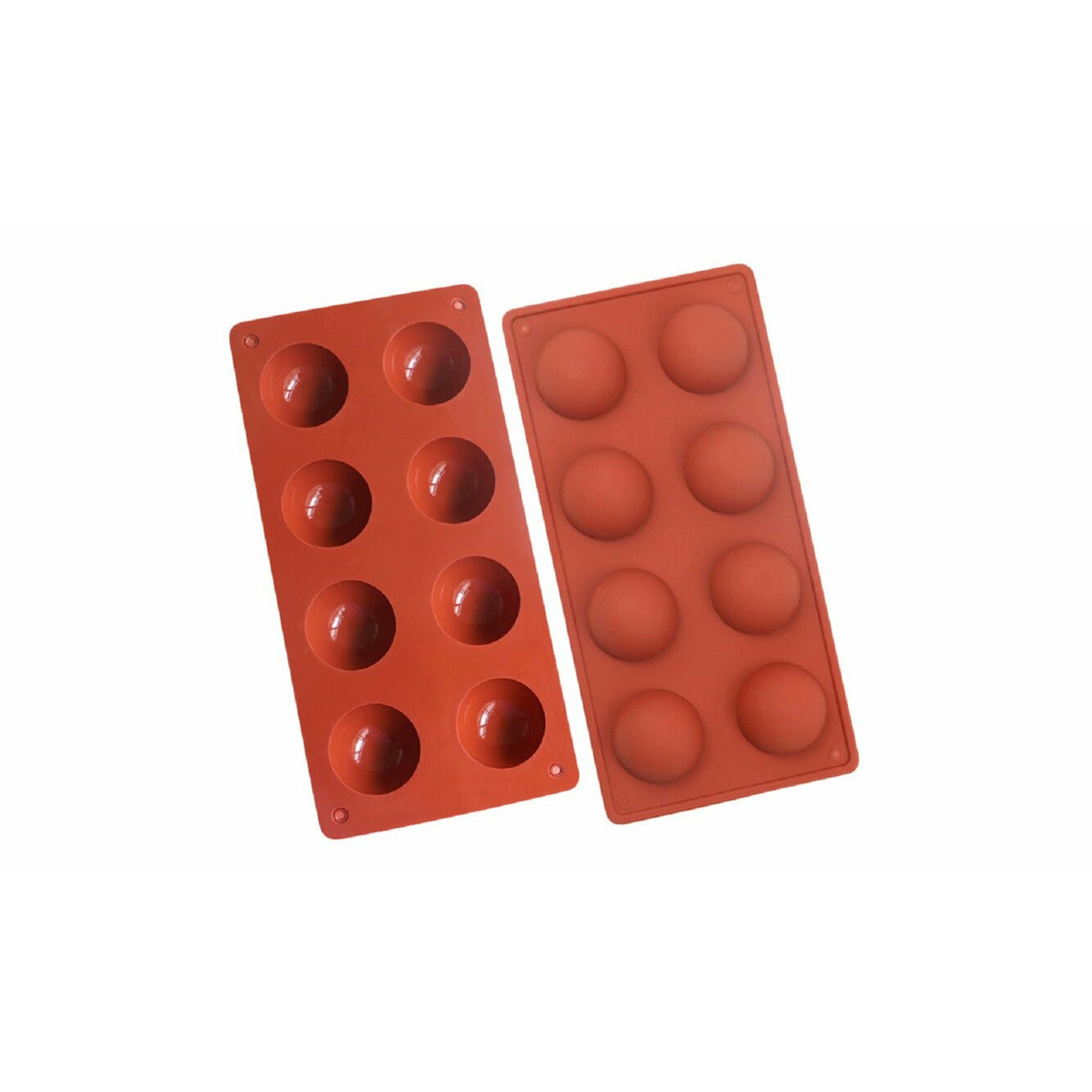 Small Sphere 3D Silicone 4.75 cm in Diameter-8 Cavities -Chocolate, Cookie & Dessert Mold - Papagino Foods Inc.