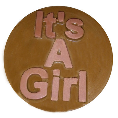 It's A Girl Round Sandwich Cookie Chocolate Mold