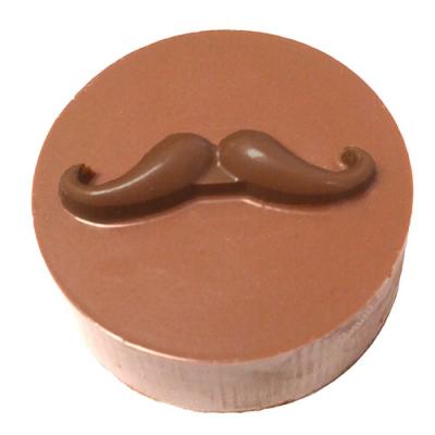 Mustache Round Sandwich Cookie Chocolate Mold