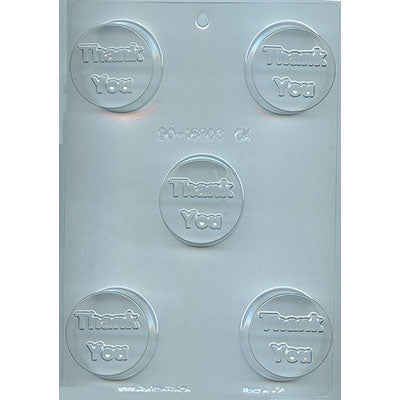 Thank You Round Sandwich Cookie Chocolate Mold [90-16803]