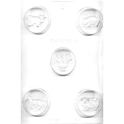 Farm Animals Sandwich Cookie Chocolate Mold # 90-169104 - Papagino Foods Inc.