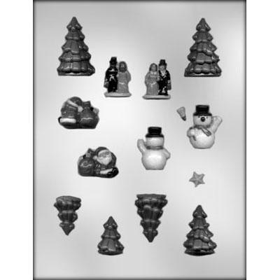 Mini Village Accessories Chocolate Mold # 90-4307 - Papagino Foods Inc.