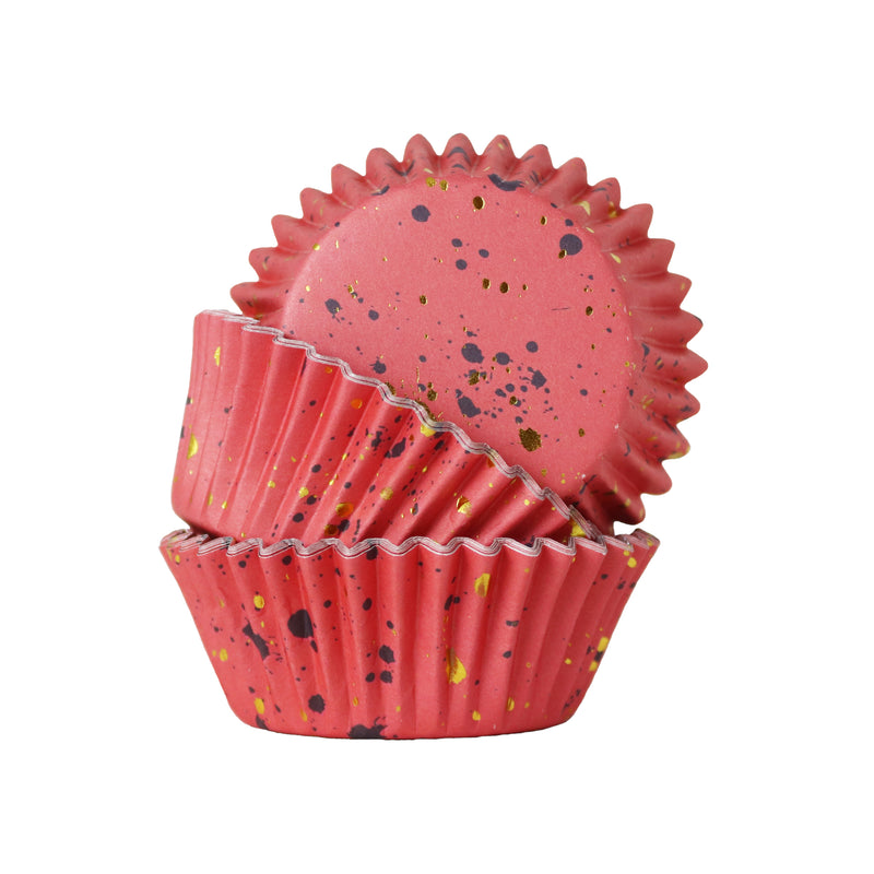 Pink & Gold Cupcake cases foil Lined  PK/30 (Product