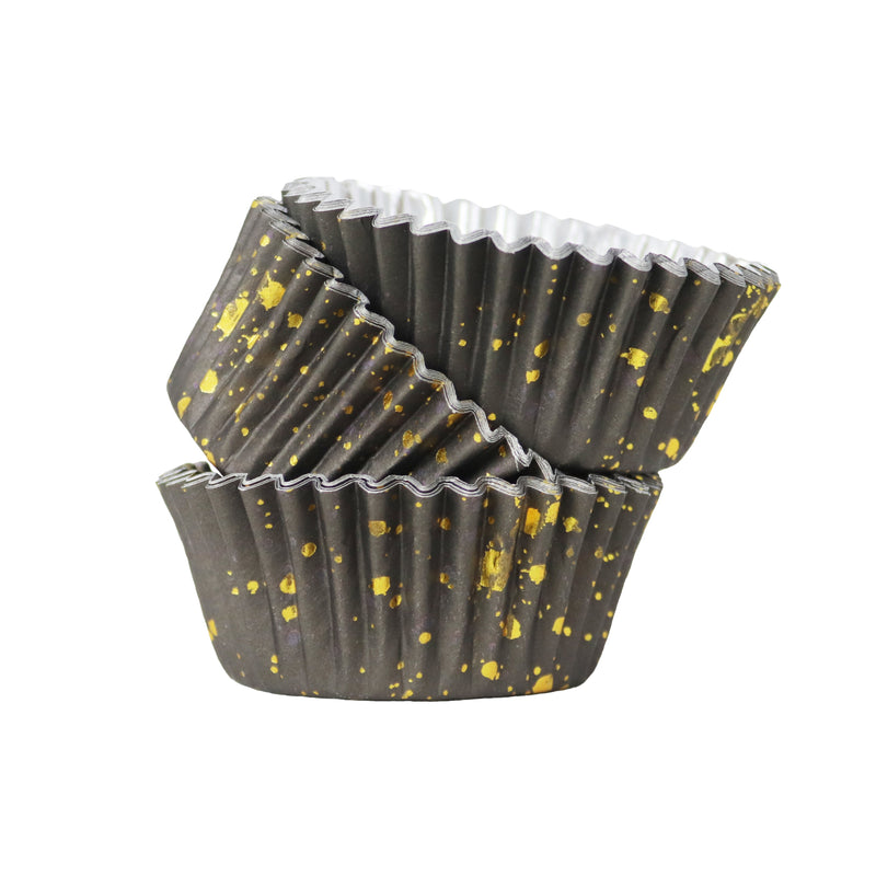 Black & Gold Cupcake cases foil Lined  PK/30 (Product
